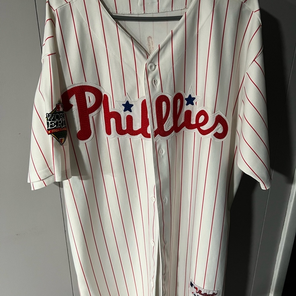 Phillies Striped Baseball Jersey